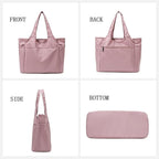 Voroly Tote Bag Women Casual Handbag Shoulder Bag Purses with Zipper and Pockets for Work School Gym Travel Shopping (PINK)