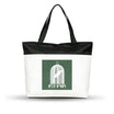 3NH® Barcode Shopping Scanning Birdcage Cotton Canvas Tote Bag