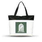 3NH® Barcode Shopping Scanning Birdcage Cotton Canvas Tote Bag