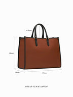 Lookout Fashion Womens Oversized Large Tote Bag, Tan