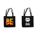 TheYaYaCafe Cotton Printed Tote Bag combo of 2|Multipurpose bags| Reusable Bags |Lightweight|Eco-friendly Grocery Bags