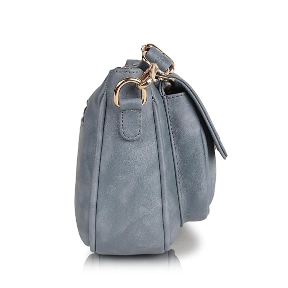 LANCER Hobo Crossbody Shoulder Bag for Women & Girls – Stylish Tote Sling Handbag with Adjustable Strap | Ladies Purse, Travel Casual Office Bag (Grey)