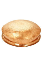 biryani Handi,Pure Copper Lagan Handi Dish pan with Tin Lining, Cookware and Serveware,5 to 6 litres, Heavy Gauge Diameter 12 inch Dum Biryani Rice and Veg/Nonveg,Copper Pot Weight 2500 gm