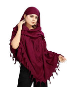 Jazelora Pure Cotton Soft & Breathable Sun Protection Scarf For Women Plain Scaff| Universal Size | For Girl & Women (rani)
