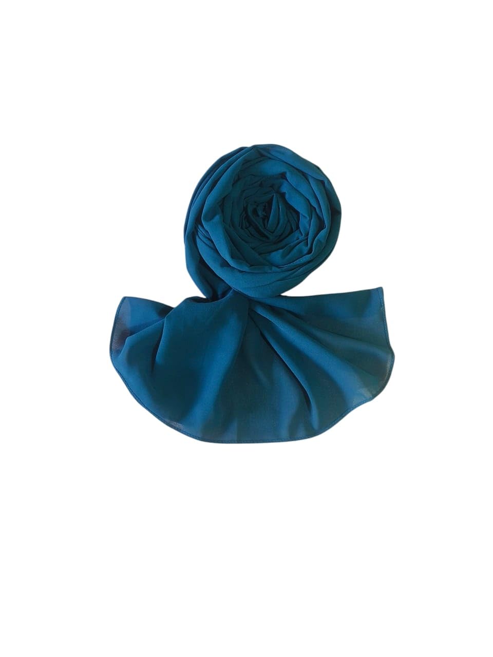 Premium Georgette Hijab for Women - 2 Meter Long Stylish | Stole | Lightweight Breathable Daily & Occasion Wear | Single Piece & Pack Of 3 Multicolor (1, Teal Blue)
