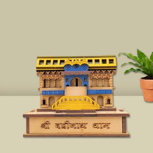 The Himalayan River Divine Char Dham Temple Miniatures Handcrafted Sacred Models for Spiritual Worship and Enchanting Home Décor