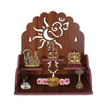 Table Top Home Mandir Temple Home Decor Beautiful Wooden Temple (Maroon)