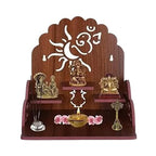 Table Top Home Mandir Temple Home Decor Beautiful Wooden Temple (Maroon)