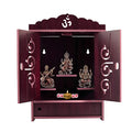 Krupasadhya Fully Handmade Beautiful Small Wooden Art Home and Office Temple/Pooja Mandir (456 T)