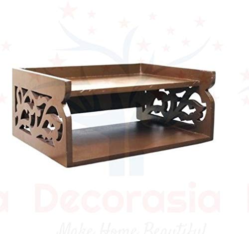 DECORASIA Small Temple for Home Wall Hanging (Brown)