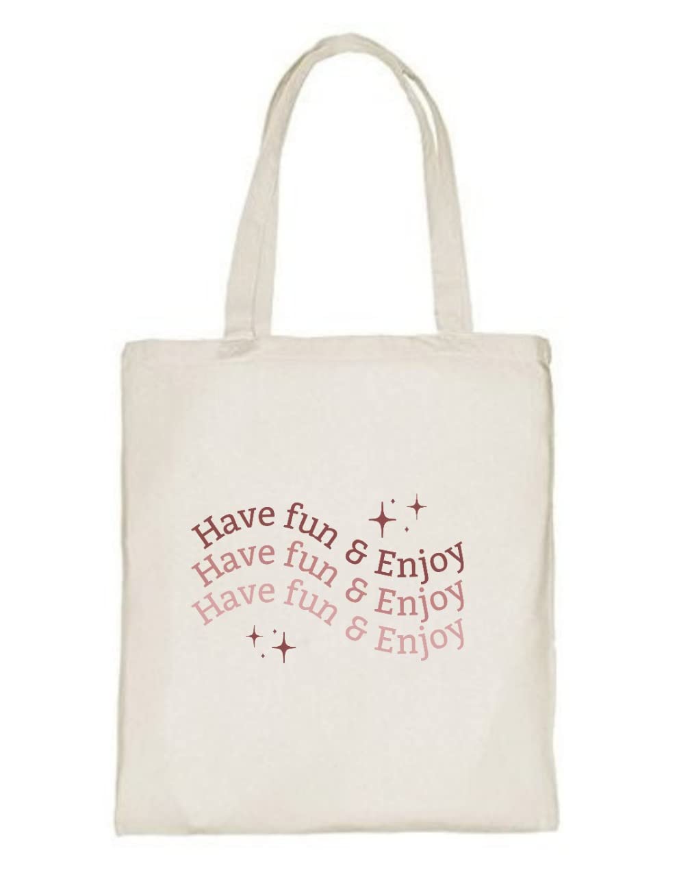 Delhi Printing Co. Have fun tote bag|Strong Cotton Bag for Shopping | Canvas Tote Bag for Women & Girls | Stylish Cotton Handbags (DCTBH-168)