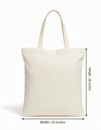 Eco-Friendly Natural Cotton Tote Bag for Women, Lightweight & Reusable for Shopping, Gifts & Daily Use (3, Natural, Medium)