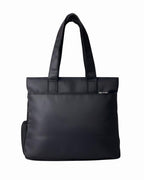 Bag-Age HB50 Tote Bag for Girls & Women | Water-Resistant Office Work Handbag with MultIple Compartments | Work, Travel & Daily Use (Black)