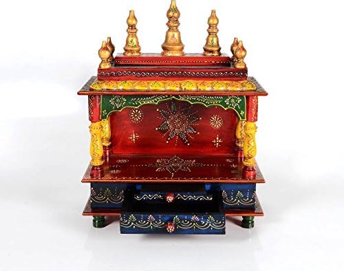 Kamdhenu Art and Craft Wooden Temple/Home Temple/Pooja Mandir/Pooja Mandap/Temple (26)