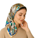 Wirkqeez Silk Head Scarf for Women – Luxury Satin Silk Hair Scarf, Soft Bandana Wrap for Sleeping, Hair Protection & Styling (Multicolor_05)