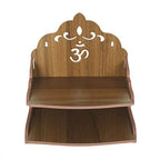 CrazyInk Beautiful Hand Made Pooja Mandir/Wooden Wall Mounted Hanging Temple for Home/Office/Factory/Festivals/Gifting Purpose (D8)