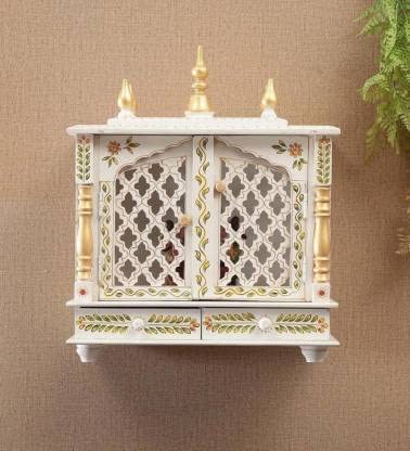 Kamdhenu Art and Craft Wooden Temple/Home Temple/Pooja Mandir/Pooja Mandap/Temple for Home (Fulljal), 52 Cm