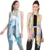 PALATT Cotton Scarf for Women | Lightweight Summer Stole for Women | Soft Breathable Ladies Scarf | Size 70 x 180 cm