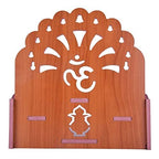 A k Handmade Beautiful Wooden Temple/ Home Temple/Puja Mandir/Wall Hanging and Table Top Home Mandir Temple /Home Art & Craft Engineered Wood Home Wall Temple (BROWN-395)