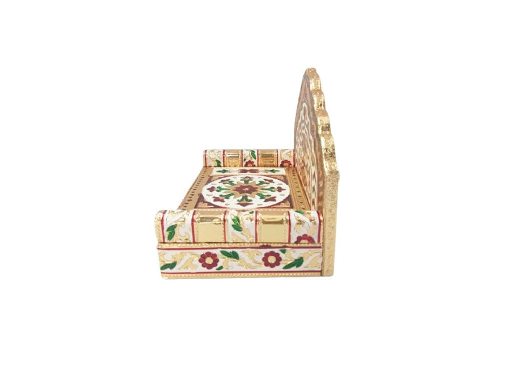 Handicrafts SRS Meenakari Wooden Singhasan