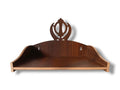 Beautiful Wooden Sikh Guru Mini Khanda Temple for Home, Office and Student Hostel Mandir