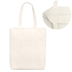 Roundsun Eco Friendly Reusable Plain Canvas Tote Bags 300 GSM Cloth Ideal For Craft Work Painting Embroidery Block/Screen Printing & DTF Sticker 16 Height 14 Width(Plain Bag Open Closure)