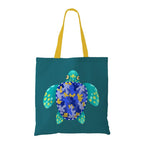 The Purple Tree Turtle Art Tote Bag witH for Women - 1 Pc, Woman Tote Bag, Eco Friendly Tote, Underwater Theme Bags, Gifts For Women