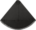 ICW Women Stretchable Jersey Jilbab Cum Prayer khimar Hijab (Free Size) 42 Inch (Black)