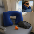 Purroch Advanced Memory Foam Neck Travel Pillow, Neck Pillow Airplane with Eye Mask & Ear Plugs, Designed for The Comfort of Travel & Office, Neck Pillow for Plane, Car, Home, Work, Dark Grey