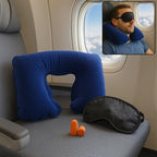 Purroch Advanced Memory Foam Neck Travel Pillow, Neck Pillow Airplane with Eye Mask & Ear Plugs, Designed for The Comfort of Travel & Office, Neck Pillow for Plane, Car, Home, Work, Dark Grey