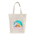 Zoomin Spacious Cotton Tote Bag with Zip Closure and Double Inner Pockets | Soft Fabric Shopping Bag with 60cm Long Handle | Multipurpose For Travel or Daily Essentials (Design - Do Your Own Thing)