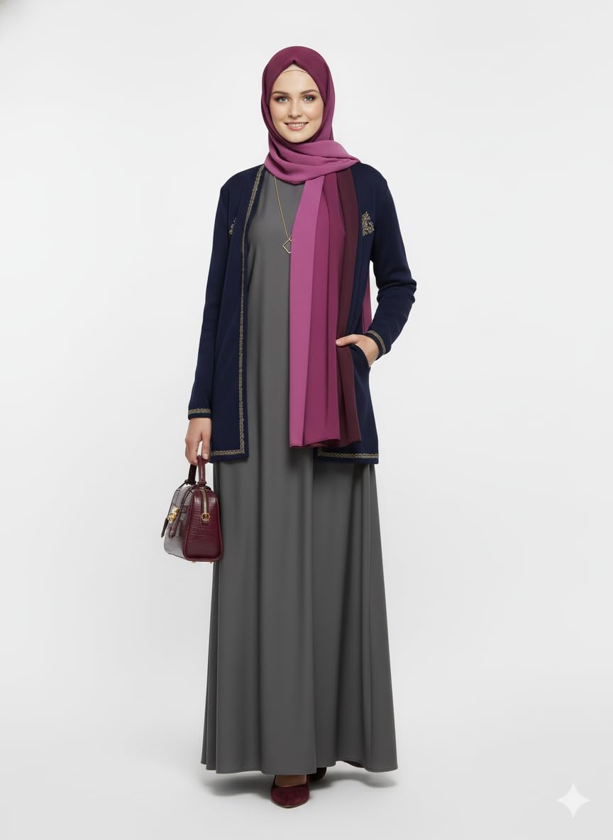 SAHIL SCARF Women Hijab Scarf 180x70cm Chiffon Georgette Lightweight Soft Fabric Easy to Drape with Burqah Abaya and Modest Dress