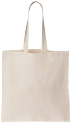 BDWEAVES Cotton Tote Bag Plain - Reusable 100% Eco-Friendly- Natural (Pack Of 6)