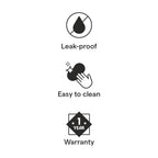 Borosil Hydra 900ml Duomate Black Stainless Steel Bottle | 24 Hours Hot and Cold Double Wall Vacuum Insulated with Copper Coating | 1 Year Warranty
