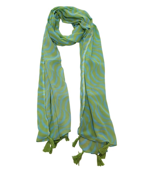 FLIHAUT Women Chiffon Georgette Printed Scarf Scarves Stole (50x172 Cms) Combo Pack of 5 (Mixed_178)