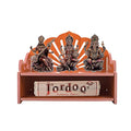 Lexical Wooden Readymade Wall Hanging Puja Temple for Home God Stand for Pooja Room Mandir Wood Devghar Stand for Office and Shop Lexical-521