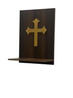 Christian Wall Hanging Temple, Temple with Golden Cross Temple,Home and Office Wall Mounted Temple