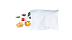 LUSKA Cotton Grocery Shopping Bags (Pack of 5) | with Handles | Hold 7 kg | 15 x 17 | White Hand-Made Reusable Eco Friendly Biodegradable Jhola Bag | Grocery Bags for Shopping | Gift Bags