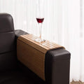 SMILEDRIVE® Sofa Armrest Tray | Teak Wood Table Mat | Set of 2 Kafalo