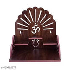 Naraniya Creation Beautiful Wooden Pooja Stand for Home Pooja Mandir Wall Mounted (Design 1)