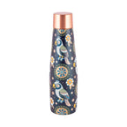 Vip luxe Copper Bottle | Bird Motif | UV Printed Design | Pure Copper Water Bottle for Health & Wellness | 900 ml Capacity