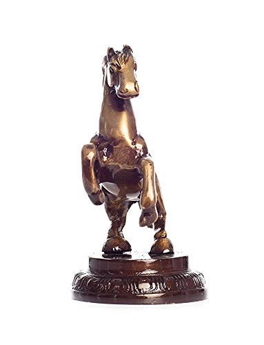 ARTVARKO Antique Brass Horse with Uplifted Legs Standing Horse Tableware Showpiece Home Decor