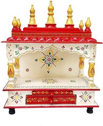 Kamdhenu Art and Craft Wooden Temple/Home Temple/Pooja Mandir/Pooja Mandap/Temple (10)