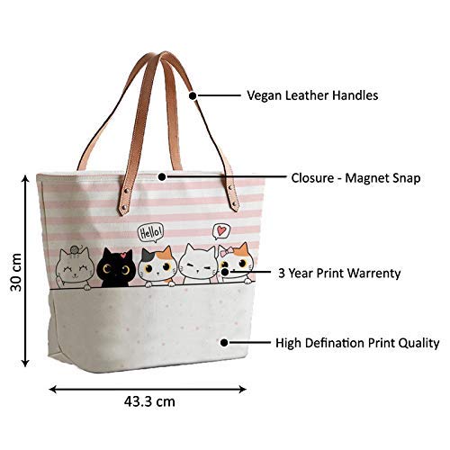 The Purple Tree Women's Tote Bag (FATTYTOTE00011_Multicolored)