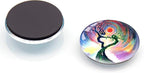 YAVRIXZ 12Pcs Glass Strong Magnetic Refrigerator Magnet Fridge Sticker, Round Funny Marbling Crystal Kitchen Magnets Decorations for Office Whiteboard, Cabinet, Dishwasher, Locker (Tree)