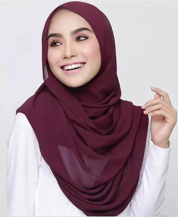 Urshia Georgette Hijab - Malaysian Diamond Pack of 5 (Pack of 5 - K)