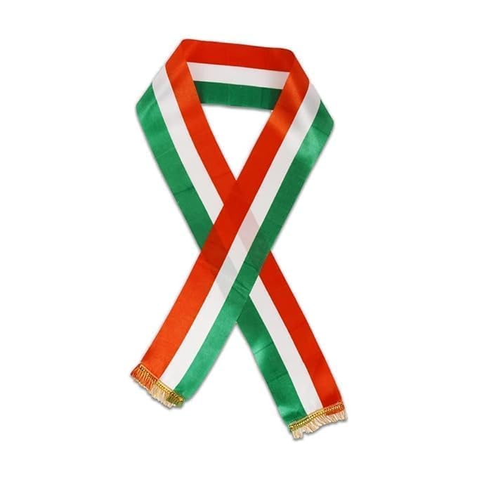 MOOLYAVAAN PRODUCTS Tricolor Unisex Scraf/Republic Day/Independence Day/Trianga Scarf/Stole (PACK OF 1)