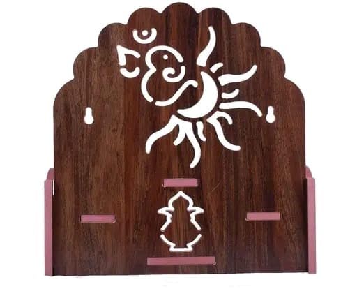 MAHAK MUSKAN ENTERPRISES-Handcrafted Wooden Home and Office Temple | Elegant Pooja Mandir | Decorative Altar for Spiritual Worship