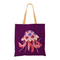 The Purple Tree Jellyfish Art Tote Bag witH for Women - 1 Pc, Woman Tote Bag, Eco Friendly Tote, Underwater Theme Bags, Gifts For Women
