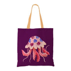 The Purple Tree Jellyfish Art Tote Bag witH for Women - 1 Pc, Woman Tote Bag, Eco Friendly Tote, Underwater Theme Bags, Gifts For Women